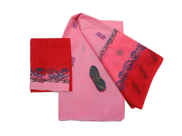 asha-pallu-Pink-and-dark-pink-saree