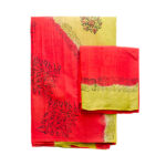 Asha Pallu Menthi Yellow And Red Saree