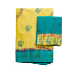 Asha Pallu Minti Yellow And C-Green Saree