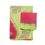 Asha Pallu Parrot Greenand Maroon Red Saree