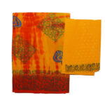 Asha Pallu Yellow And Red Saree
