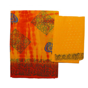 Asha Pallu Yellow And Red Saree